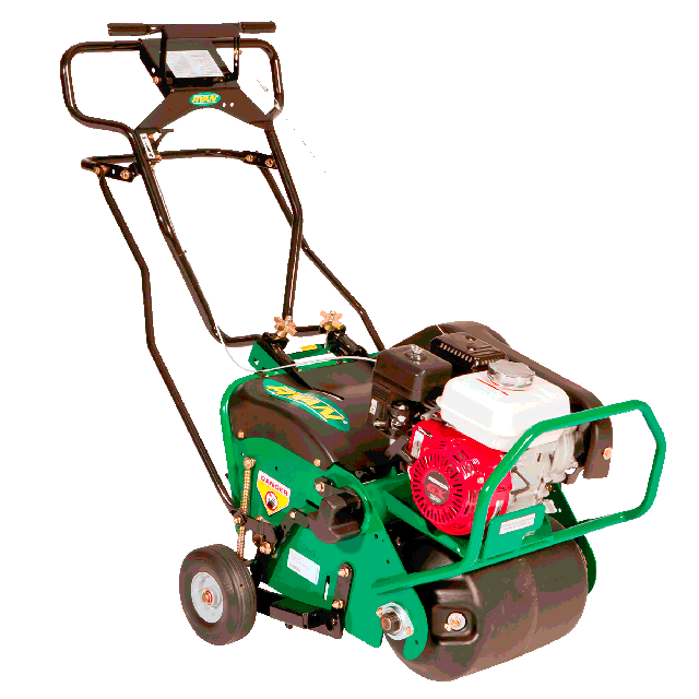 Lawn aerator roller gas